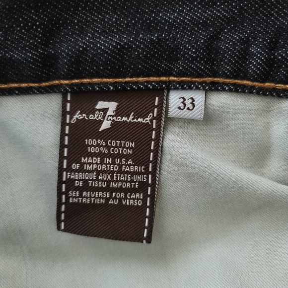 7 For All Mankind Relaxed Men's Bkue Jeans 33×34 - Picture 14 of 15